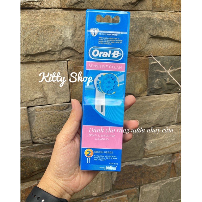 ĐẦU BÀN CHẢI ĐIỆN ORAL B SET 2 CÁI