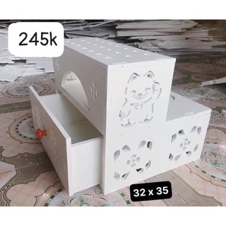 Kệ kê để chân nail có ngăn kéo , hộc Nail - Phụ kiện nail giá rẻ