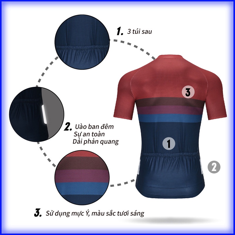 FIHCO Áo Ngắn Tay/Quần Thiết Kế Thời Trang Tiện Dụng Cho Người Đi Xe Đạp Thể Thao Thời Trang