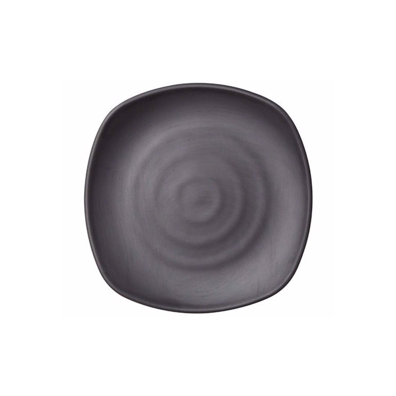 Dĩa melamin KORMEL 250x250mm màu đen E10580.B