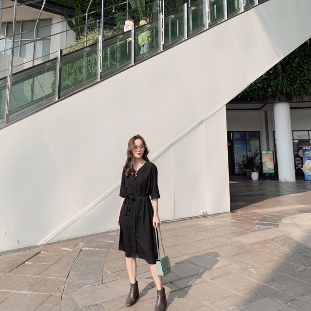 🌿🌸Kate dress váy dáng xuông thắt nơ | BigBuy360 - bigbuy360.vn