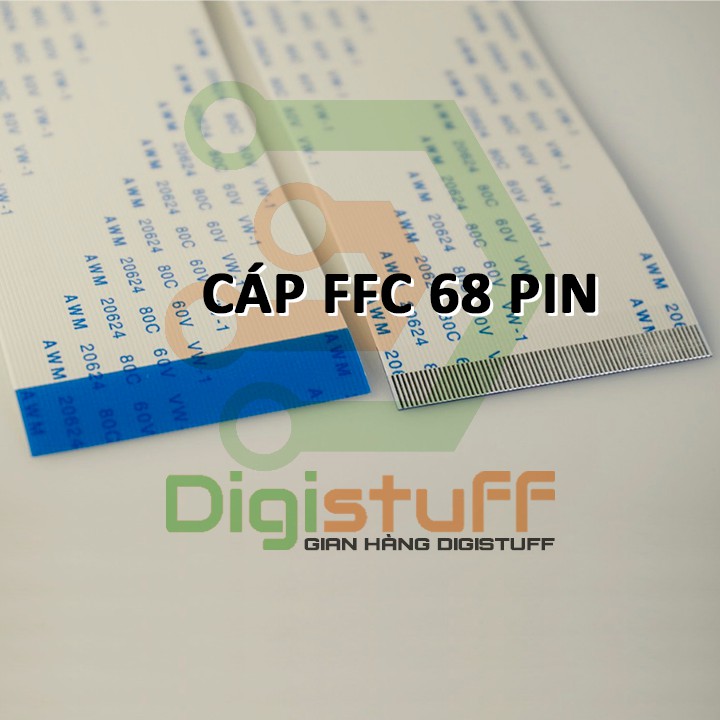 Cáp bẹ 68 pin AWM 20624, khoảng cách chân 0.5mm thay cáp tín hiệu màn hình LED LCD TV