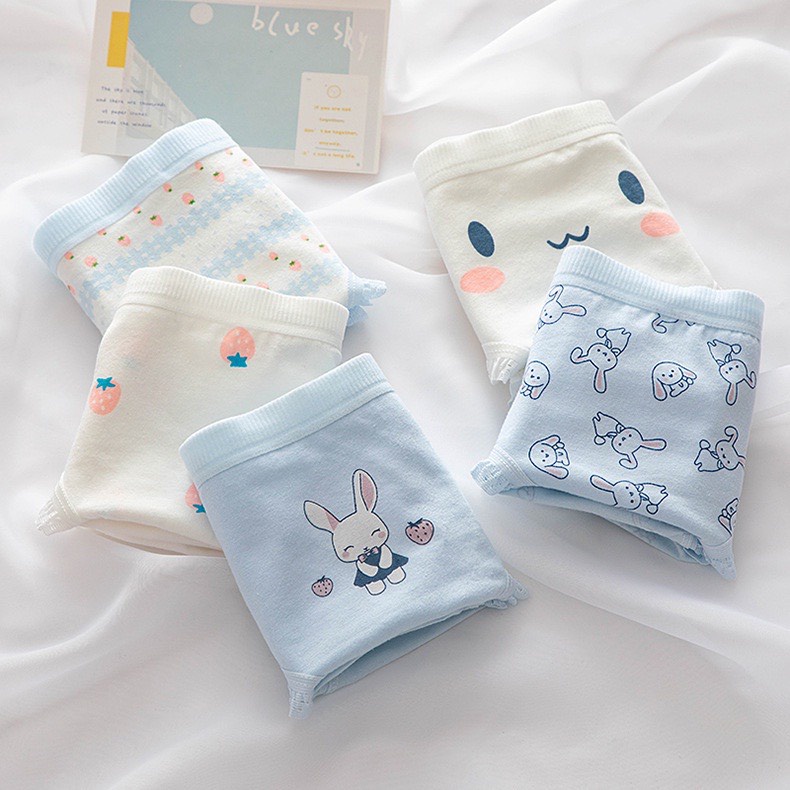 Quần Lót Nữ Cotton Thỏ Xanh Thời Trang, Dễ Thương 8014
