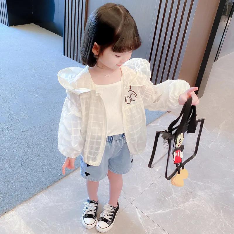 Áo khoác mỏng nhẹ thoáng khí chống tia UV phong cách mới cho bé gái