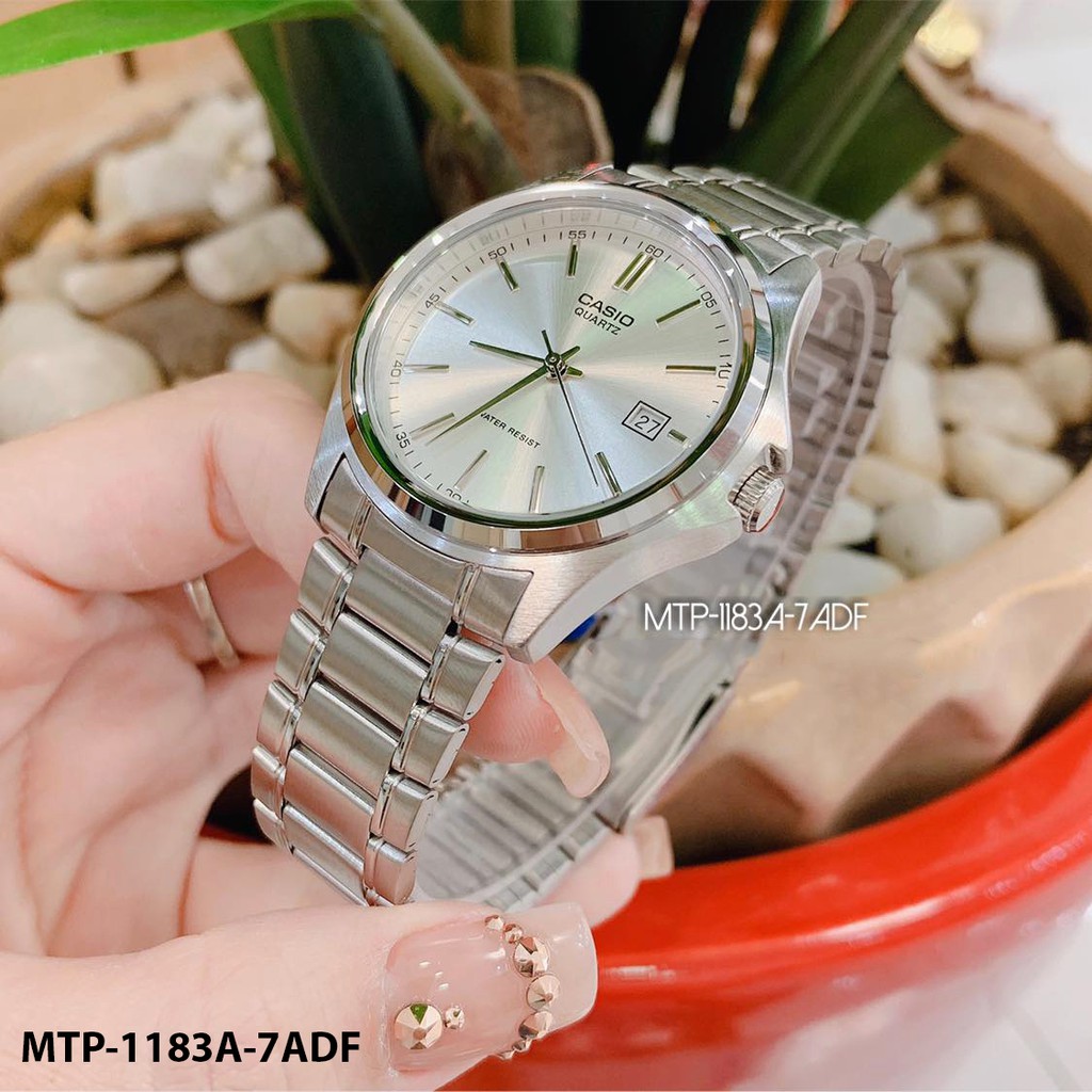 Đồng hồ nam dây da Casio chính hãng Anh Khuê MTP-1183 (7 màu sắc) MTP-1183A, MTP-1183E, MTP-1183G, MTP-1183Q