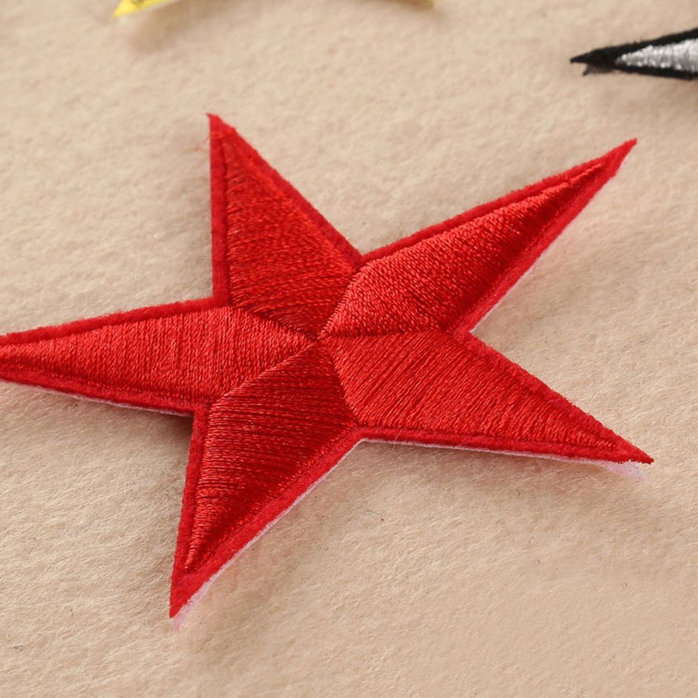 Bộ 10 miếng vá ủi quần áo hình ngôi sao nhiều màu xinh xắn DIY