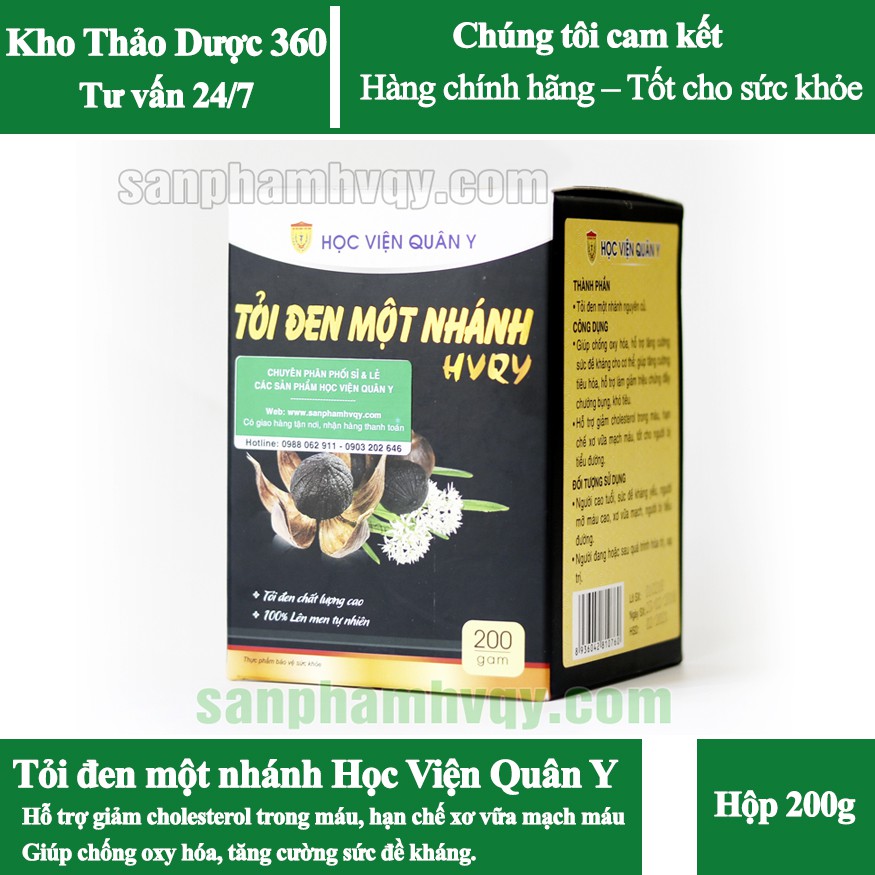 Tỏi Đen 1 Nhánh - Học viện Quân Y