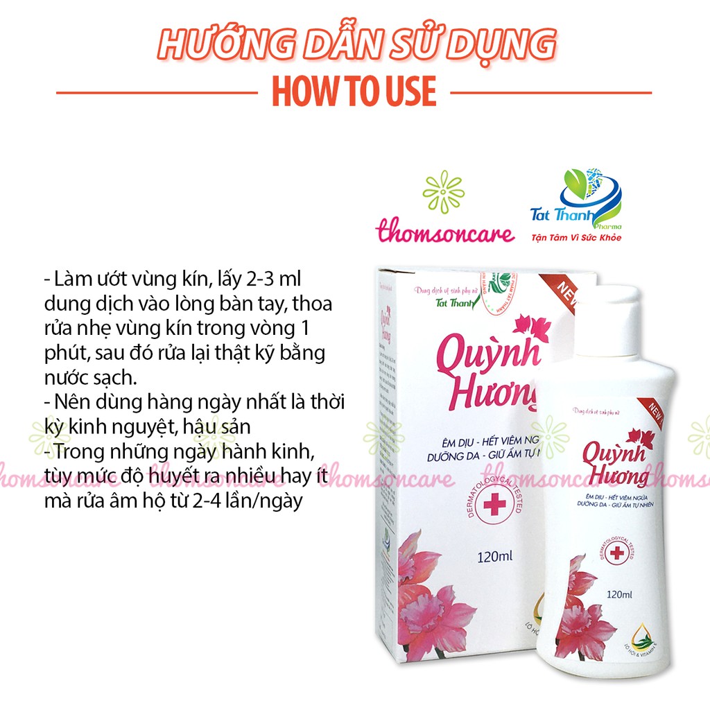 Dung dịch vệ sinh phụ nữ Quỳnh Hương - Nước rửa phụ khoa chai  ddvs 120ml từ tinh chất lô hội