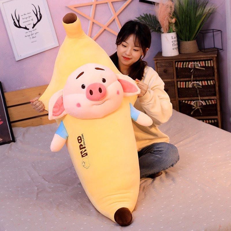 Gấu Bông Gối Ôm  Mặt Heo Cute | Gấu Bông Hama