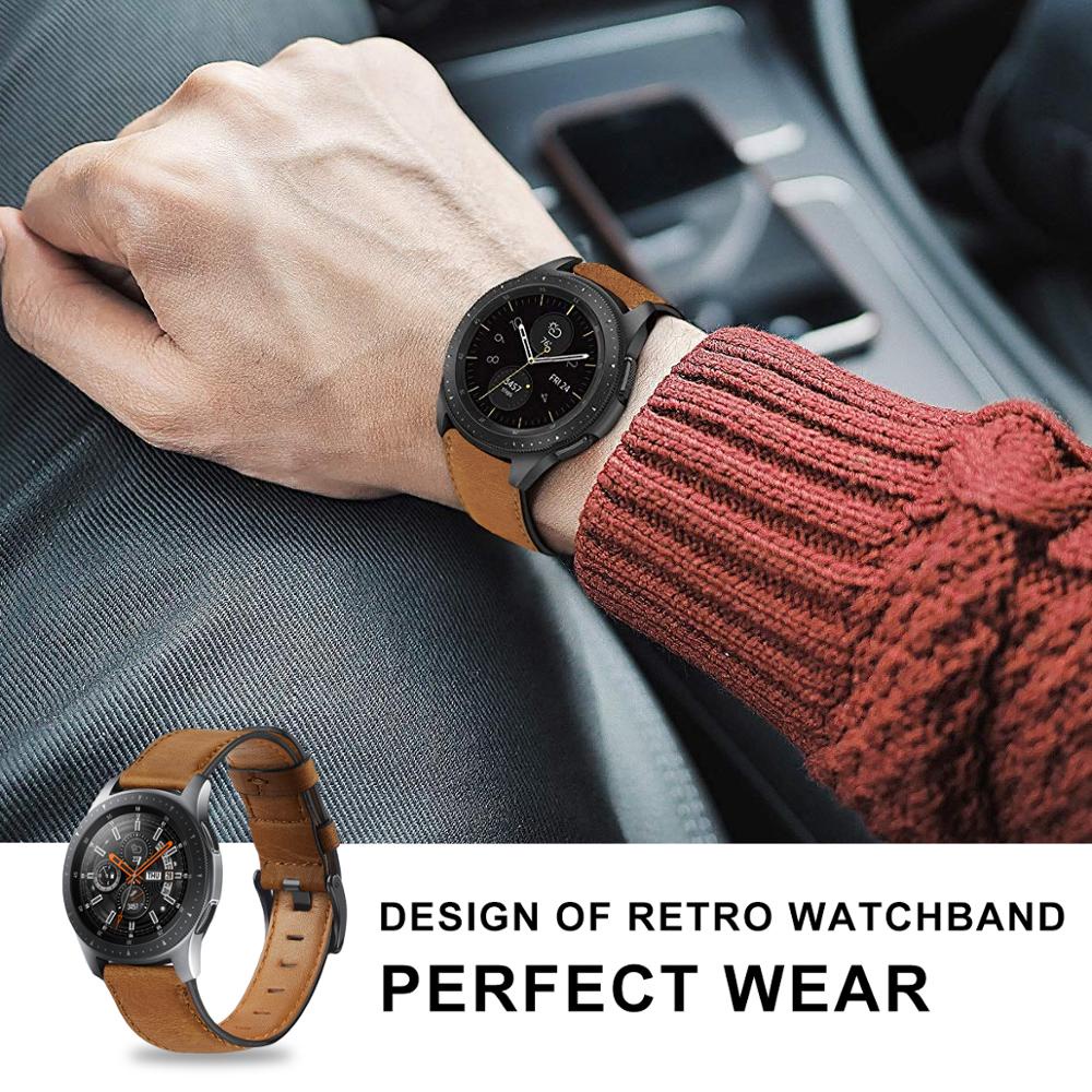 Dây Đeo Bằng Da Thật 20mm 44mm / 5 Pro 45mm Cho Đồng Hồ Thông Minh Samsung Galaxy Watch 5 40mm