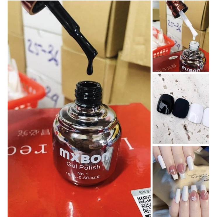 Sơn trắng -đen -trắng sữa mixbon