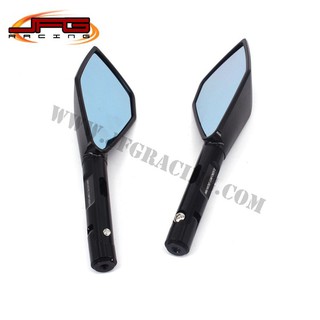 Gương 5 cạnh rizoma lắp xe máy ( 1 chiếc trái  đen )