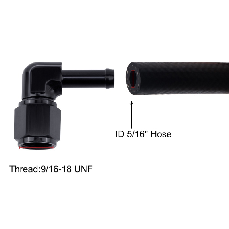 Đầu Nối Ống Dẫn Nhiên Liệu 6 Đầu Cái Sang Đầu Cái 5 / 16 &quot;3 / 8&quot;