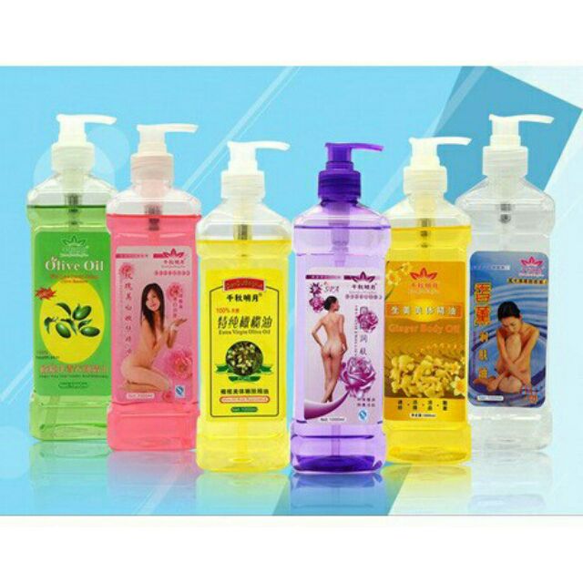 Combo 5 chai giá 550 k. tinh dầu thơm massage body (1000 ml).