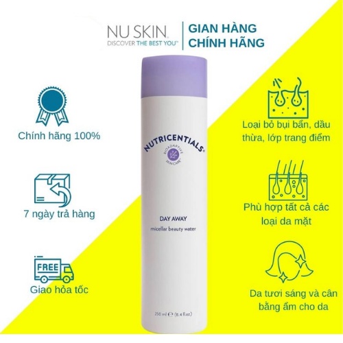 Nước Tẩy Trang Nuskin Day Away Micellar Beauty Water 250ml