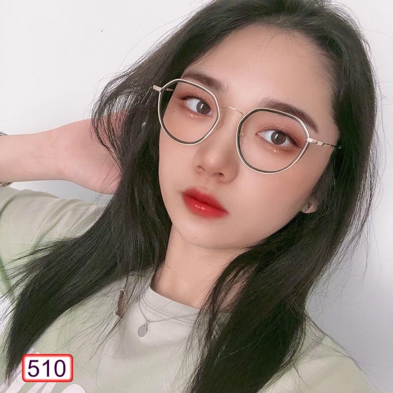 MẮT KÍNH GỌNG CẬN HOT GIRL KIM LOẠI M510 CAO CẤP SANG CHẢNH SIÊU HOT | BigBuy360 - bigbuy360.vn