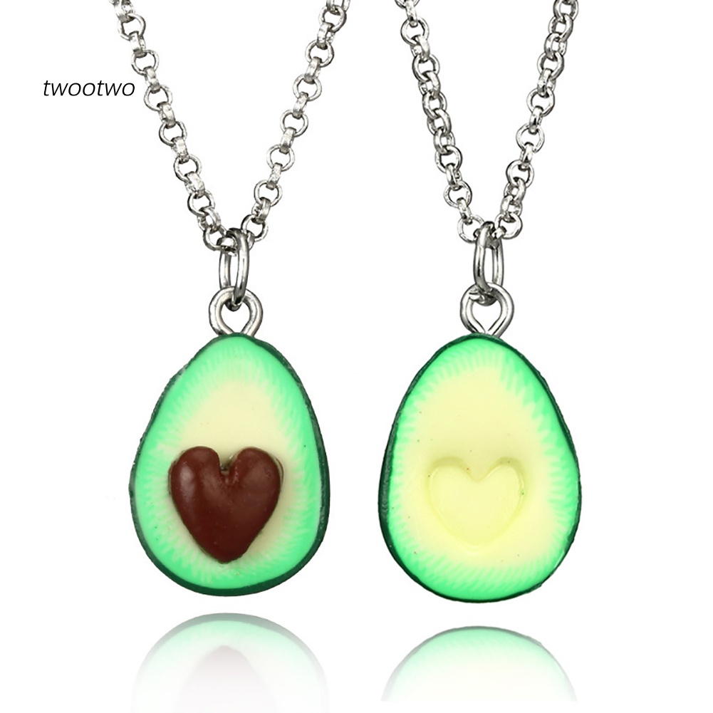 Vòng cổ Mặt Hình Quả Bơ 3d Dễ Thương Cho Cặp Đôi