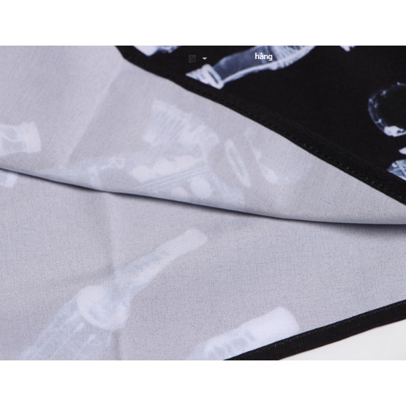 Áo sơ mi đen giống GDRAGON họa tiết phi hành gia mùa xuân thu