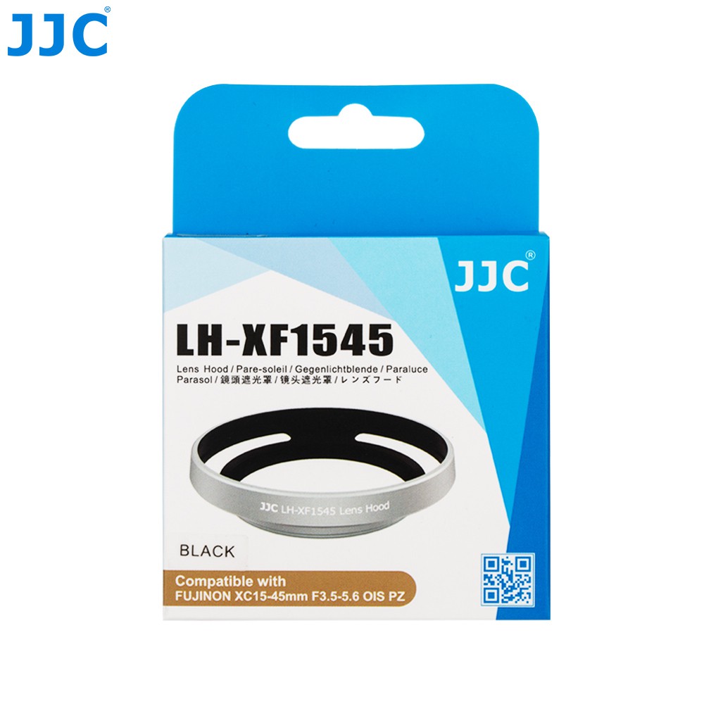 JJC LH-XF1545 Loa che nắng kim loại cho ống kính Fujinon XC15-45mm F3.5-5.6 OIS máy ảnh Fuji Fujifilm X-T30 X-T20 X-T10