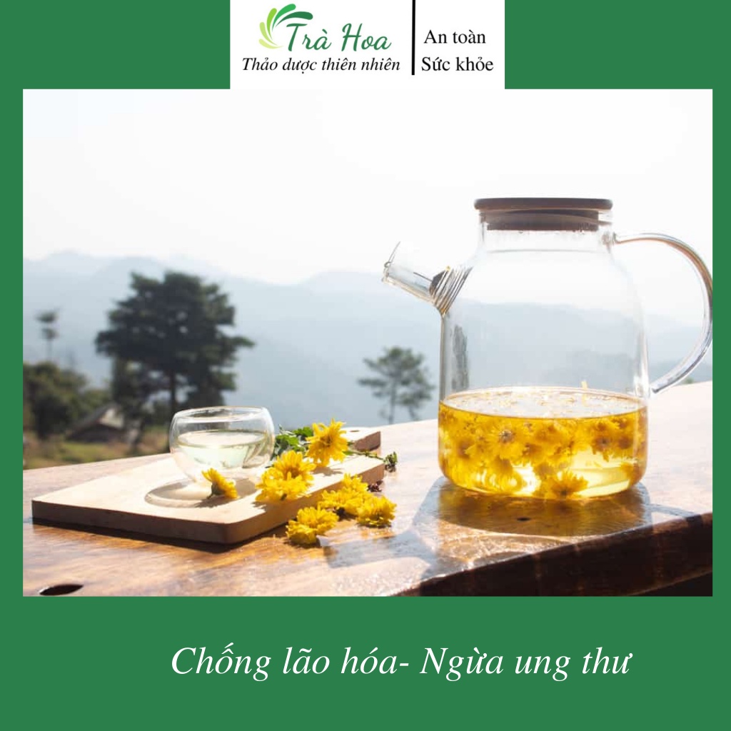 Trà hoa cúc, hoa cúc khô giảm mỡ bụng Trà Hoa Cô Ba