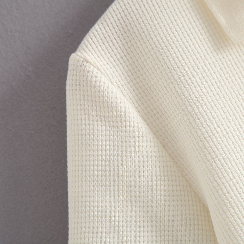 Áo polo Ngắn Tay Lưng Cao Thêu Họa Tiết Thời Trang Cho Nữ Sinh