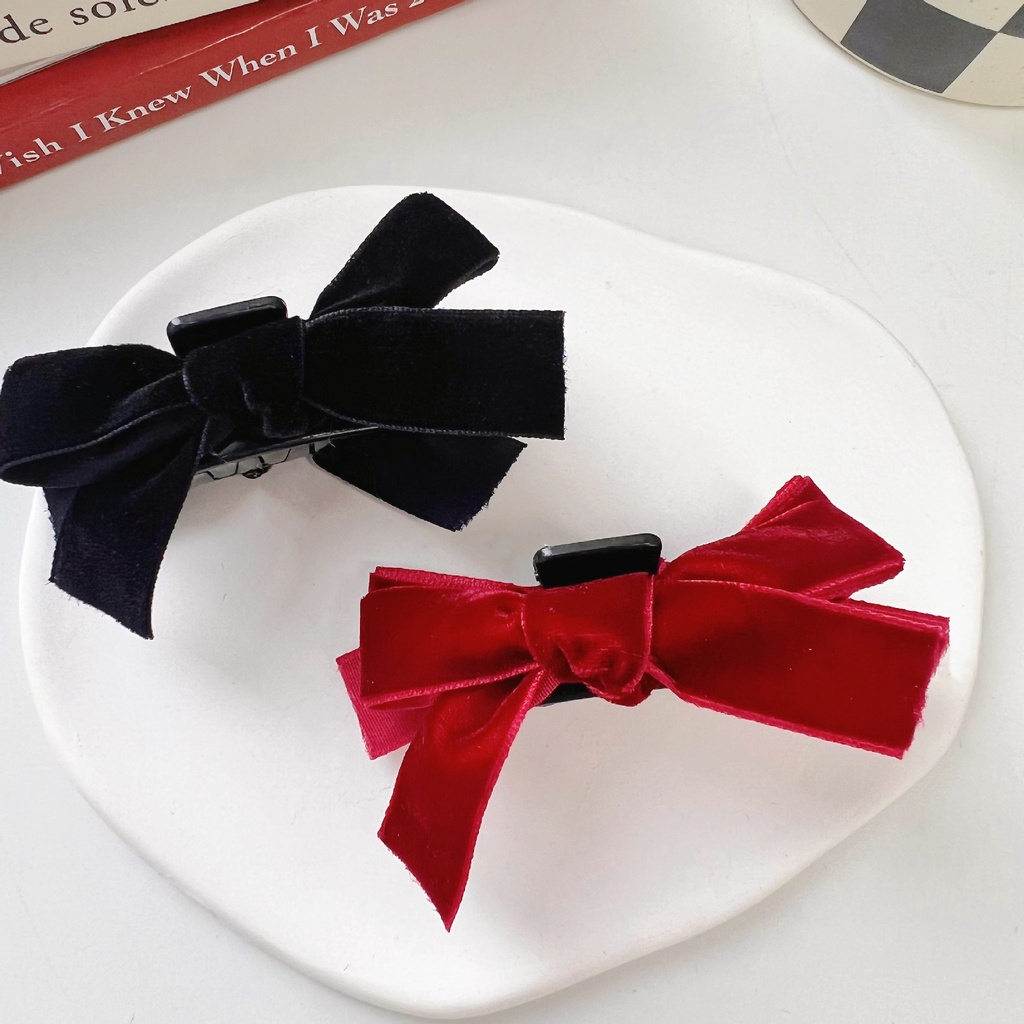 Kẹp Tóc Nữ Hình Nơ Lớn Cổ Điển