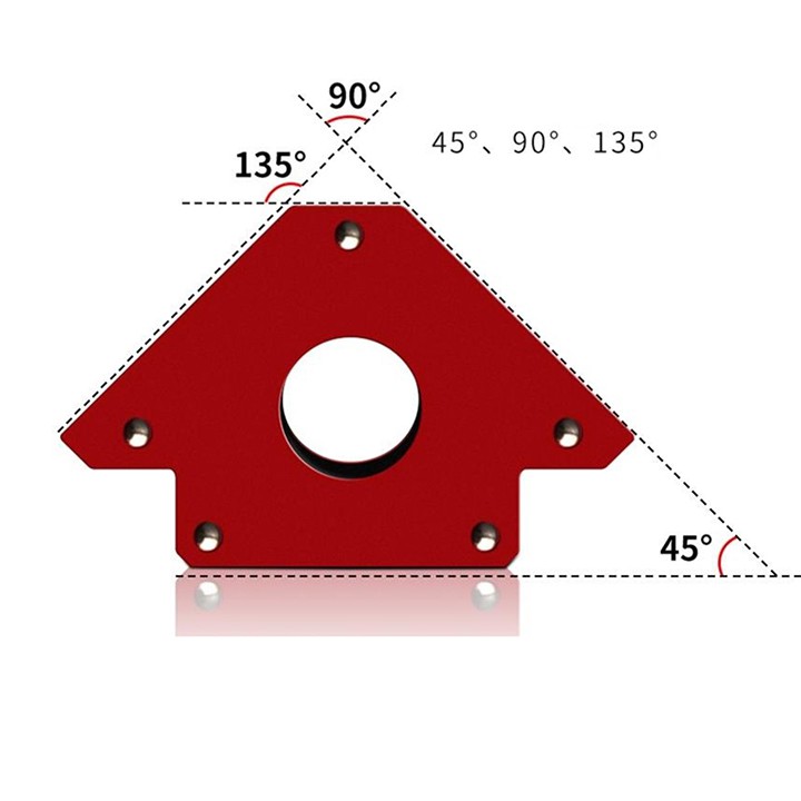 Nam châm ke góc cho thợ hàn, thợ cơ khí, lực hút 22kg (50Lbs) - phụ kiện máy hàn ống