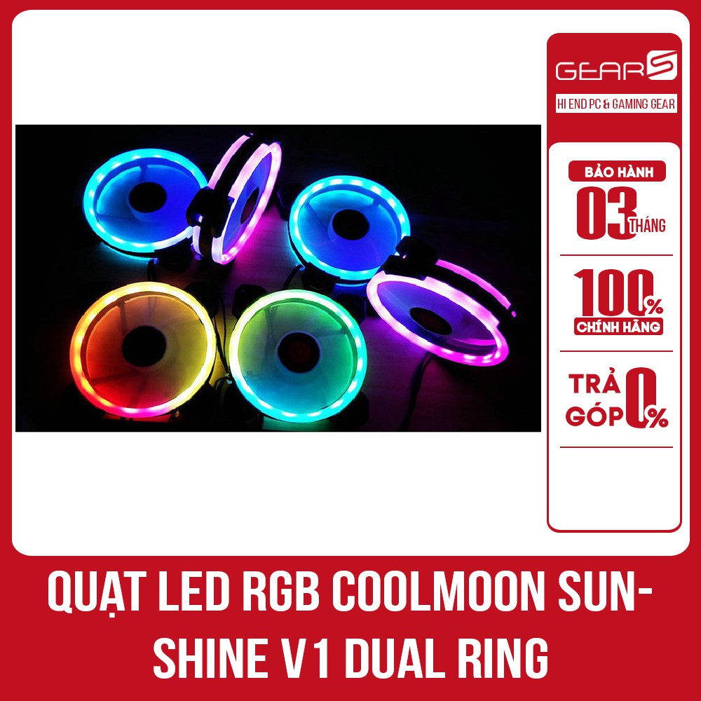 Quạt Led RGB Coolmoon Sunshine v1 Dual Ring