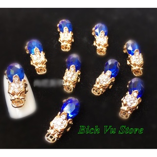 Đá phong thuỷ con TỳHưu | đá nail kiểu | 2con/22k