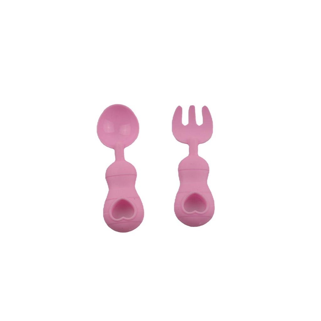 Phụ kiện búp bê bộ đồ ăn nhựa màu hồng cho búp bê barbie ANDATOY AD920