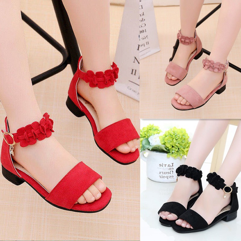 Xăng đan Da Lộn Mềm Mại Cho Bé Gái