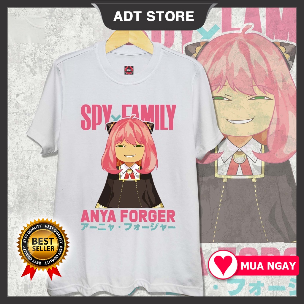 4 Mẫu Áo thun Spy x Family - Anya Forger Anime unisex nam nữ mẫu mới cực HOT giá rẻ