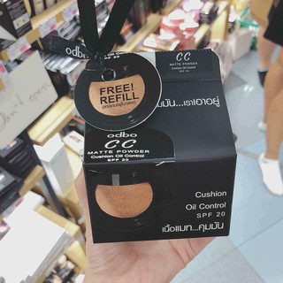 Phấn nước kiềm dầu CC Odbo Cushion Matte Powder Oil Control Thái Lan 14g - Kèm lõi 21.Tone trắng sáng