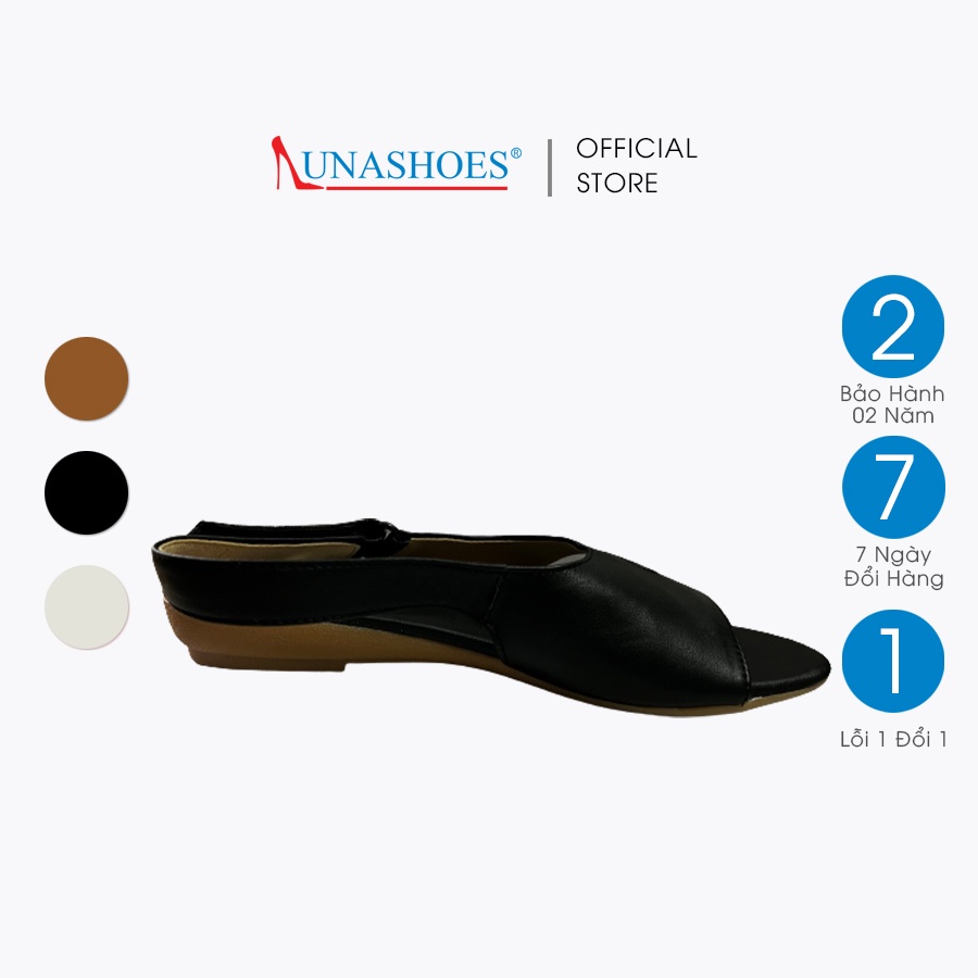 Sandal nữ da bò mềm êm chân LUNASHOES 6605 bảo hành 2 năm ảnh thật chụp tại cửa hàng