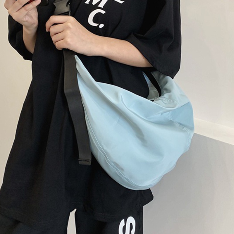 Túi Đeo Chéo Vai Bằng Nylon Chống Nước Hình Bánh Bao Dành Cho Nam Nữ