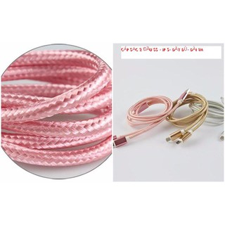 💘CÁP SẠC 2 ĐẦU SS - IP 5- DÂY DÙ- DÀI 1M