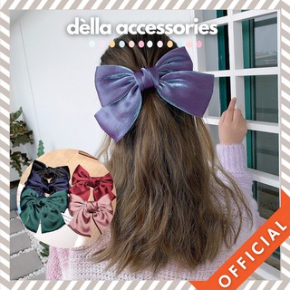Kẹp tóc nơ bản to xinh xắn phong cách phụ kiện Hàn Quốc cho nữ DÈLLA ACCESSORIES 211