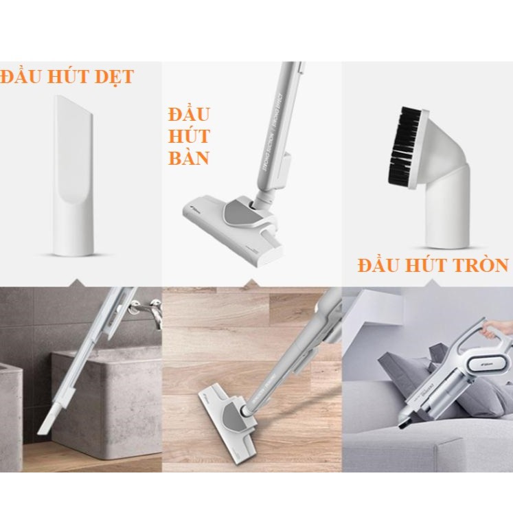 Máy Hút Bụi Cầm Tay DEERMA DX700 + Tặng 1 Bộ Lọc [Chính Hãng Bảo Hành 12 Tháng] | BigBuy360 - bigbuy360.vn