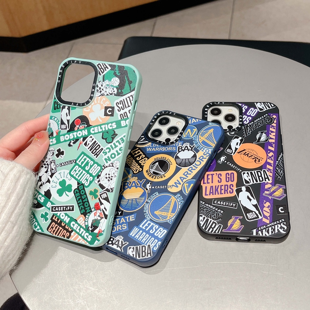 Ốp Điện Thoại Mềm Tích Hợp Hình Bóng Rổ NBA Cho iPhone13Pro iP12Pro XS iPhone11 12Promax 13 11 12 13