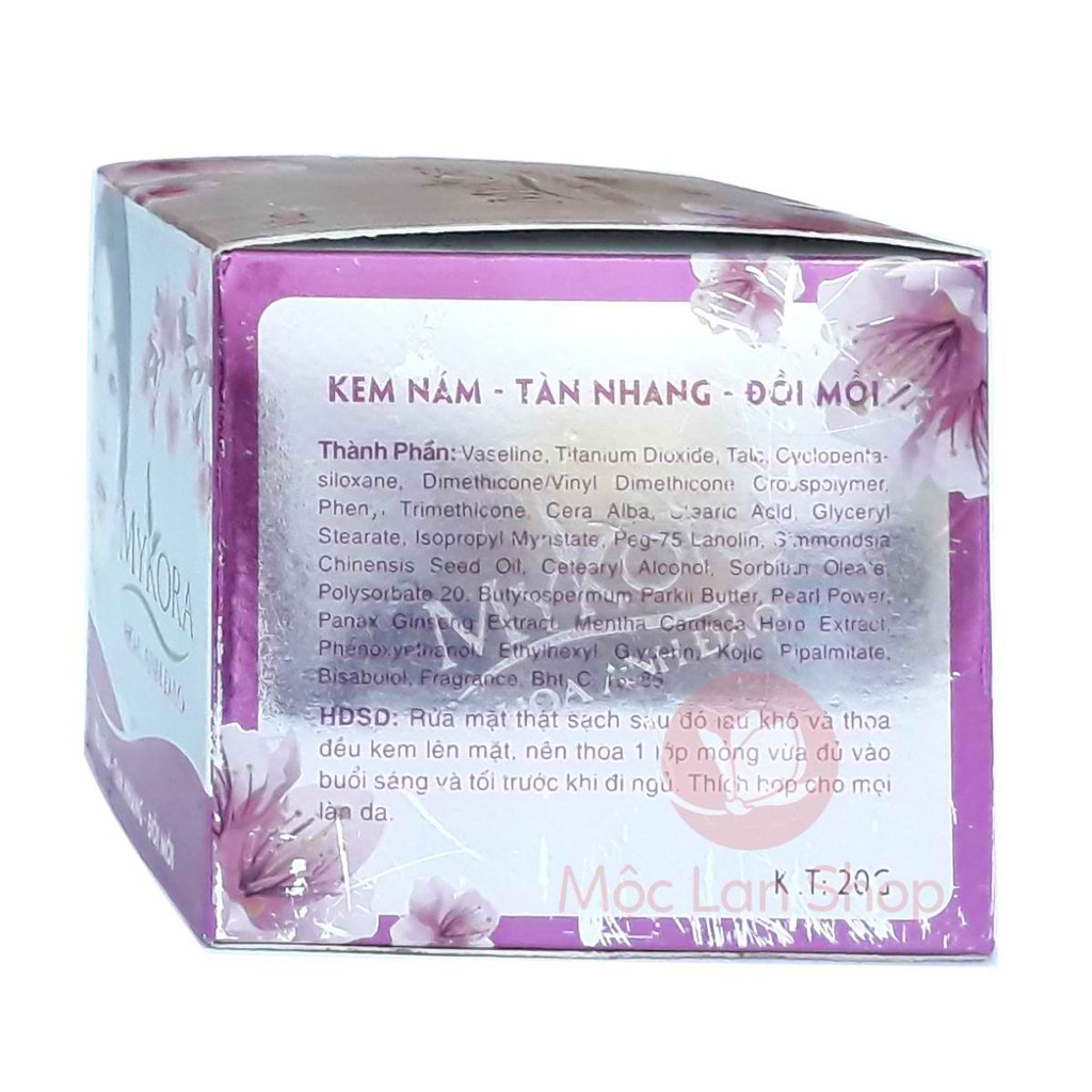 Kem MYKORA - Nám, Tàn Nhang, Đồi Mồi 20gr