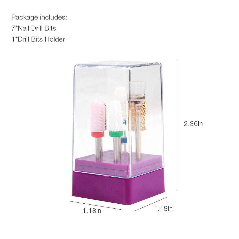 Bộ 7 món dụng cụ mài móng tay FOREVERLILY phong cách nghệ thuật