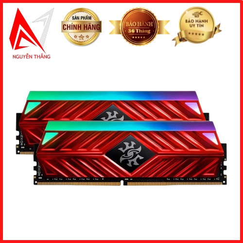 Ram máy tính Adata Xpg Spectrix D41 Red RGB 16GB (2 X 8GB) DDR4 3200 chính hãng