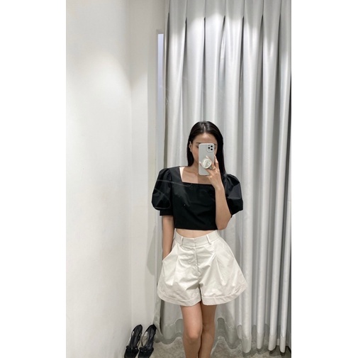 Nosbyn - Áo nữ cổ vuông - Square Neck Crop