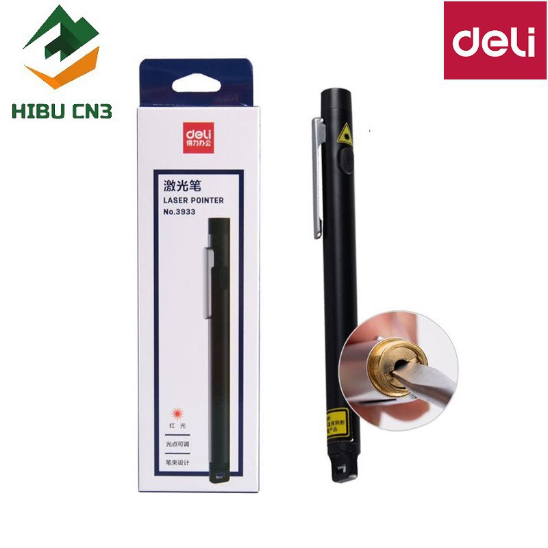 [Deli] Bút Laser chỉ bản đồ - bút chỉ bảng siêu bền - Deli Laser Pointer No. 3933