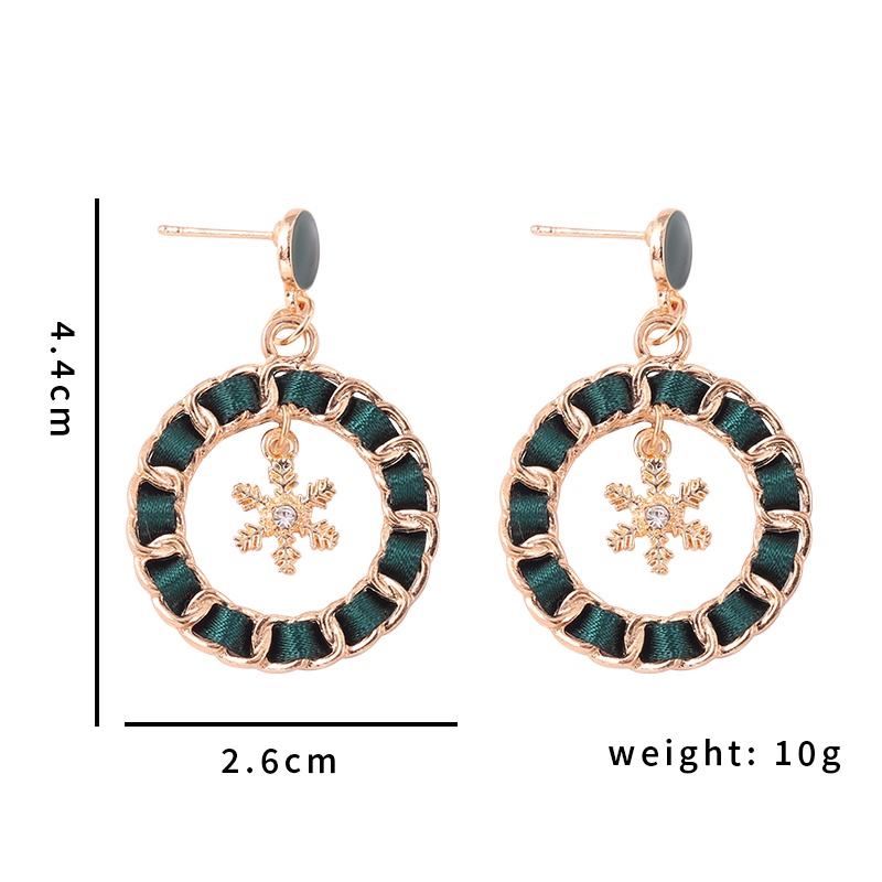 Bông tai hình cây thông/hoa/ông già nô-en thời trang cho nữ