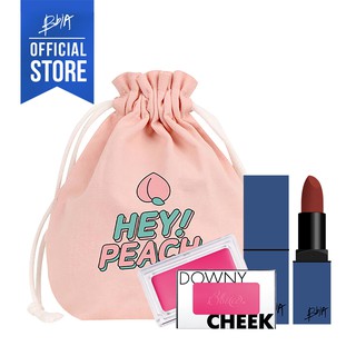 Combo Picnic 2 - Son Thỏi Lì Bbia Last Lipstick 5g + MáHhồng Downy Cheek 5g + Túi Trái Đào 100g Bbia Official Store