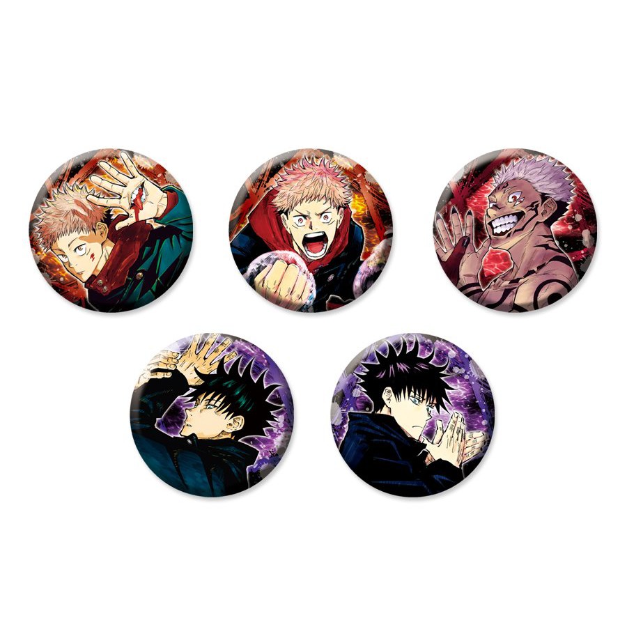 Huy hiệu IN HÌNH CHÚ THUẬT HỒI CHIẾN JUJUTSU KAISEN anime chibi dễ thương xinh xắn