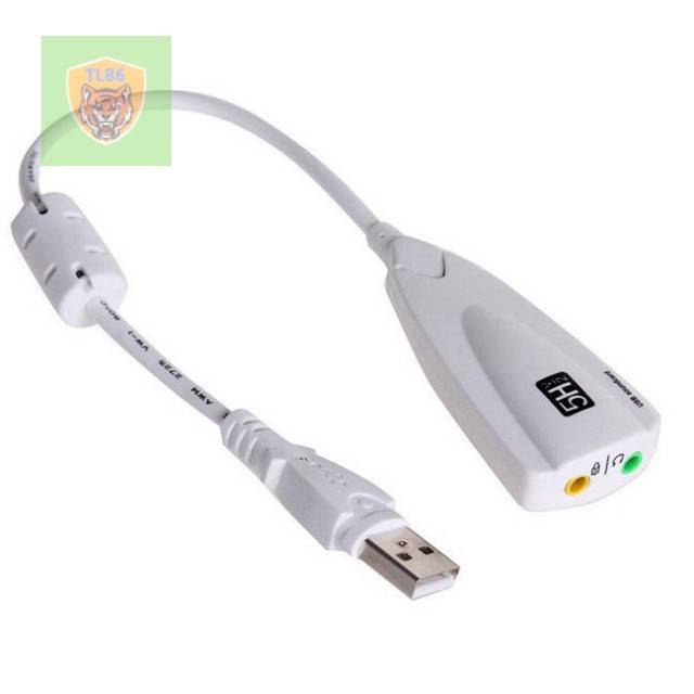 Dây Cáp Chuyển Đổi USB Sound Cao Cấp 5Hv2 7.1  Chia Mic Và Loa Từ Cổng USB .