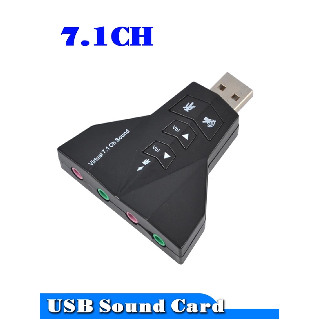 Card âm thanh 7.1ch kênh gắn ngoài kết nối USB 2.0