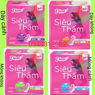 [Mẫu luôn mới]Băng vệ sinh Diana siêu thấm dày cánh